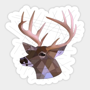 Deer Geometry Sticker